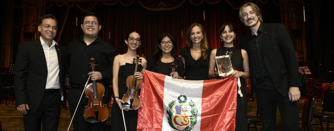 Estudiantes de Trompeta y el Cuarteto Éter en el  festival Gramado in Concert (Brasil)