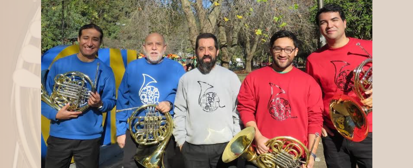 Clases maestras de Corno con el cuarteto Pop Corn (Chile) en la UNM